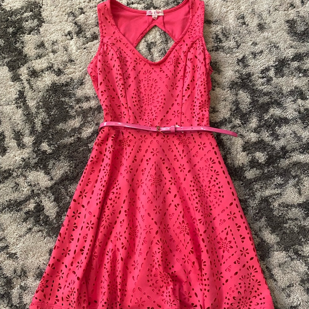 Cute & flirty hot pink dress